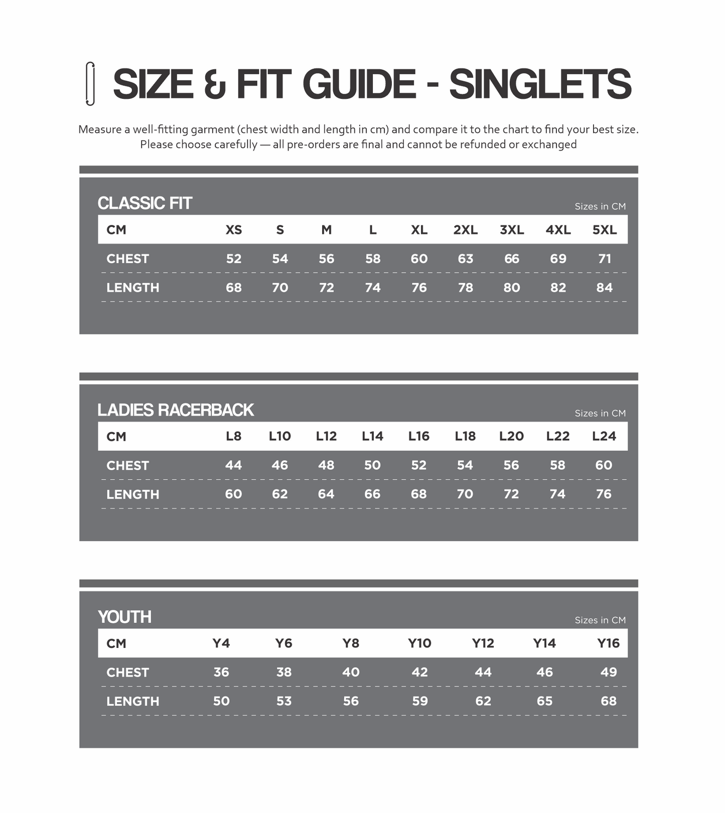 PERFORMANCE SINGLET
