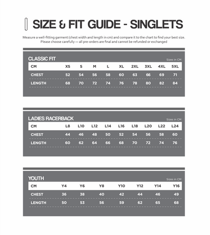 PERFORMANCE SINGLET
